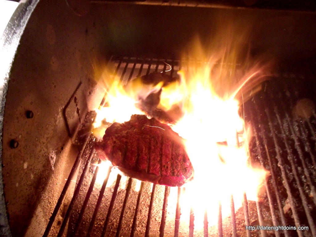 Rib Eye Steak Peppercorn, Blue Cheese Wine Sauce, wood pellet, grill, BBQ, smoker, recipe