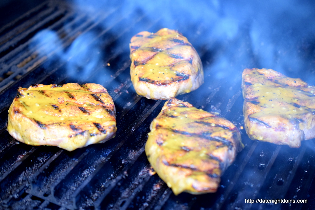 BBQ Pork Chops, South Carolina-Style, Mustard Barbecue Sauce, wood pellet, grill, BBQ, smoker, recipe
