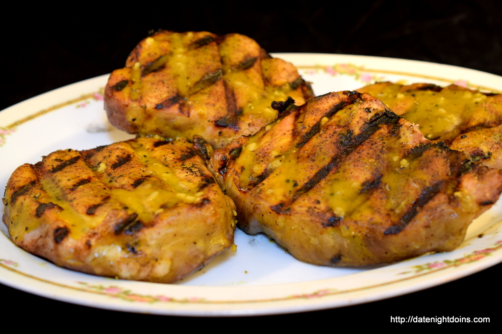 BBQ Pork Chops, South Carolina-Style, Mustard Barbecue Sauce, wood pellet, grill, BBQ, smoker, recipe