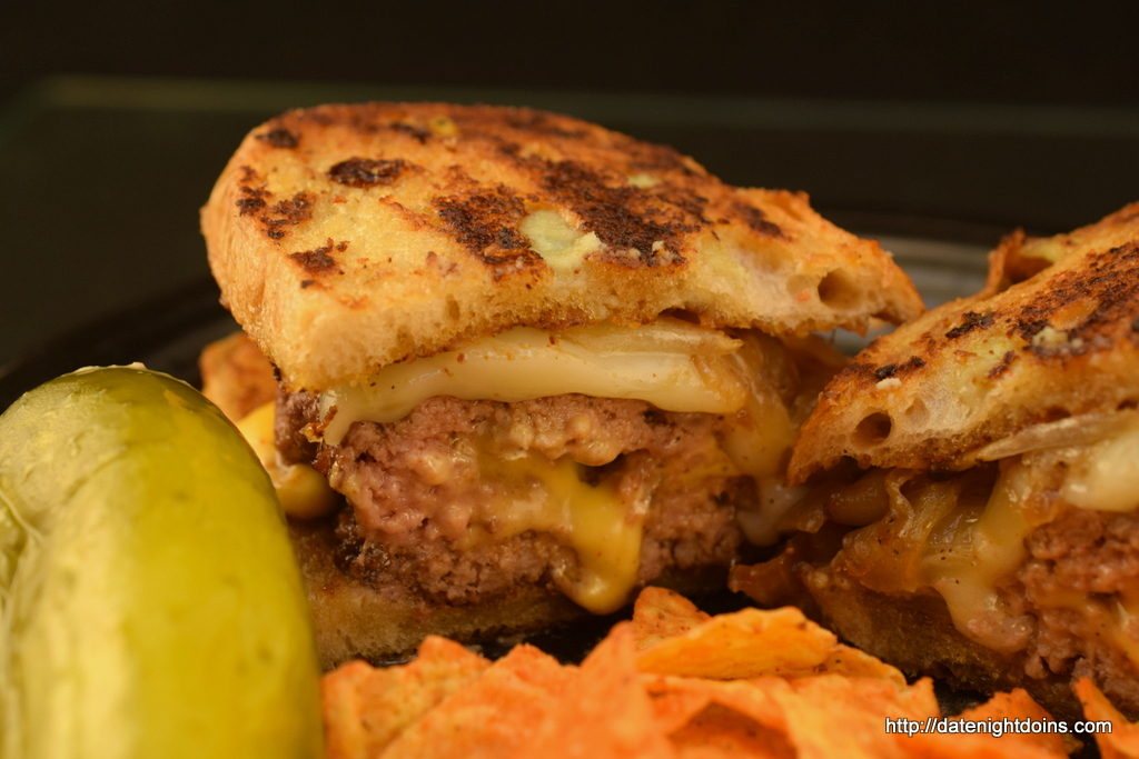 Garlicky, Stuffed Patty Melts