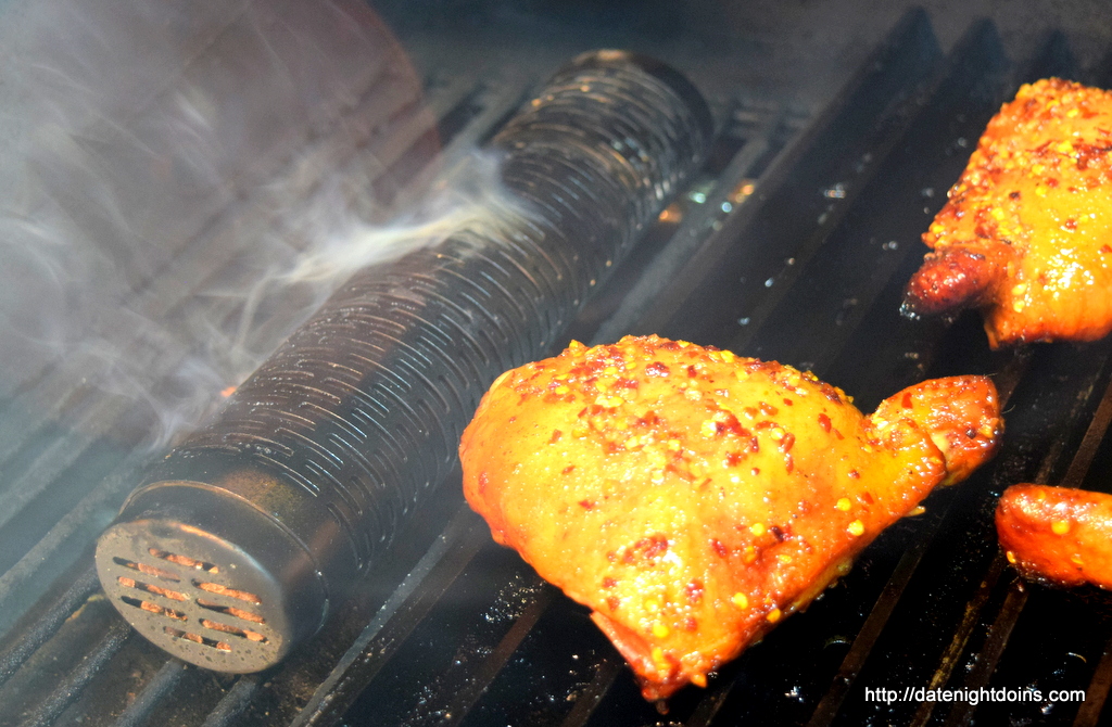 Garlic Honey Chicken Thighs, How to BBQ, Grill, Smoke, recipe, pellet smoking, Ken Patti BBQ