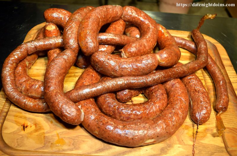 Homemade German Knackwurst