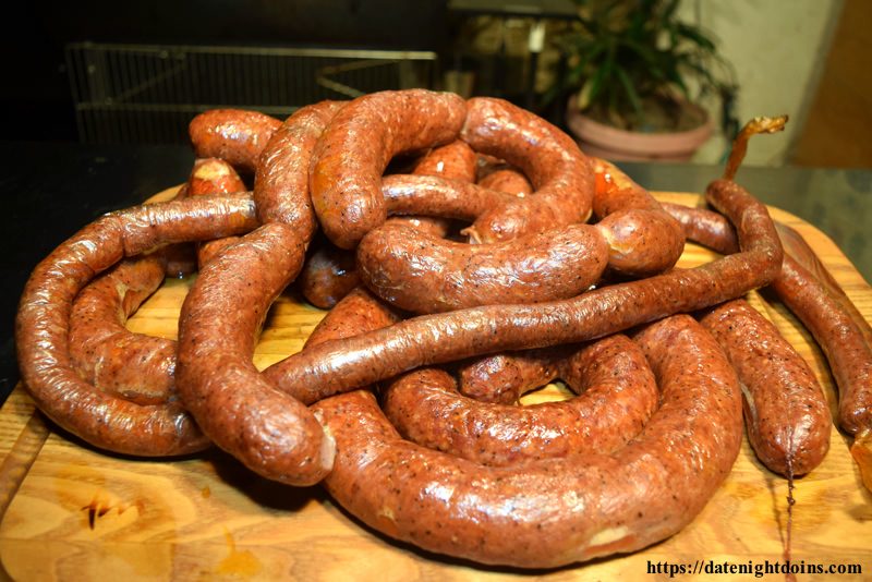 Homemade German Knackwurst