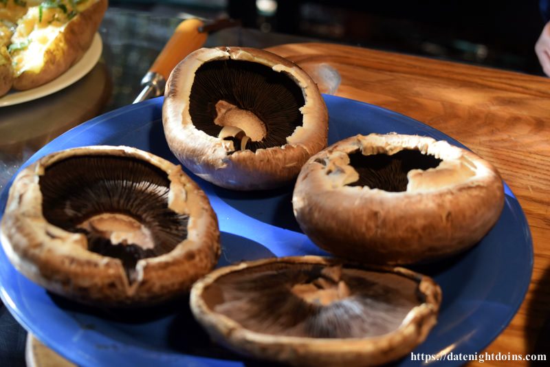Filet Mignon on Stuffed Portabella Mushrooms