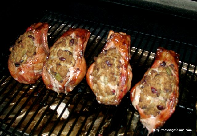 Stuffed Pork Chops, Cranberry Stuffing,