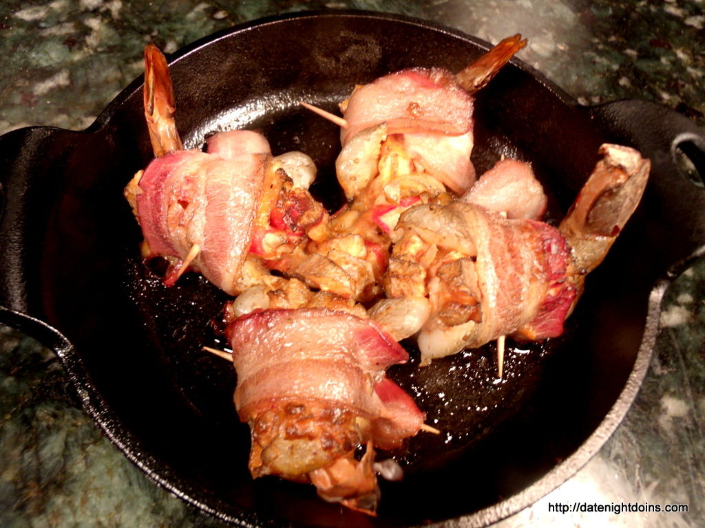 Bacon Wrapped, Seafood Stuffed Shrimp, wood pellet, grill, BBQ, smoker, recipe