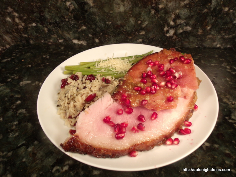 Christmas Ham with Tangerine Honey Glaze