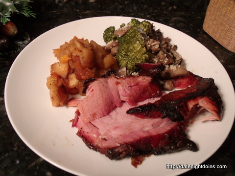 Cranberry Mustard Glazed Ham