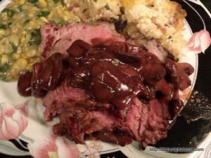 Read more about the article Tri Tip Slow Smoked with Mushroom Wine Sauce