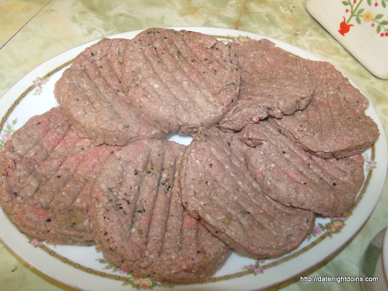 Double Stacked Stuffed Burgers 