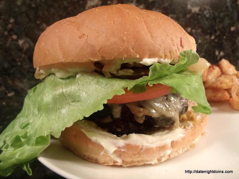 Double Stacked Stuffed Burgers