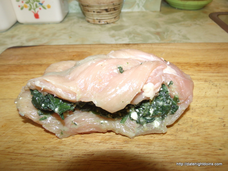 Spinach Gorgonzola Stuffed Chicken Breasts 