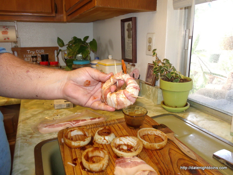 Smoked Bacon Onion Rings pellet grill recipe BBQ smoker