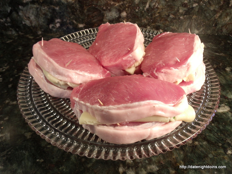 Provolone Bacon Stuffed Pork Chops