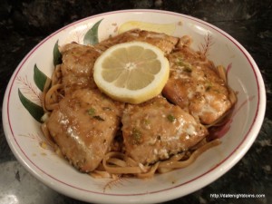 Read more about the article Thai Salmon over Spicy Fettuccine
