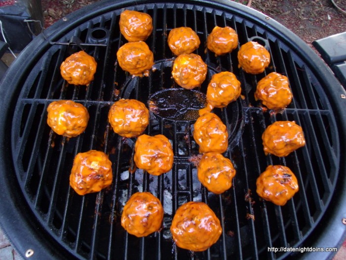 Buffalo Style Meatballs - Date Night Doins BBQ For Two