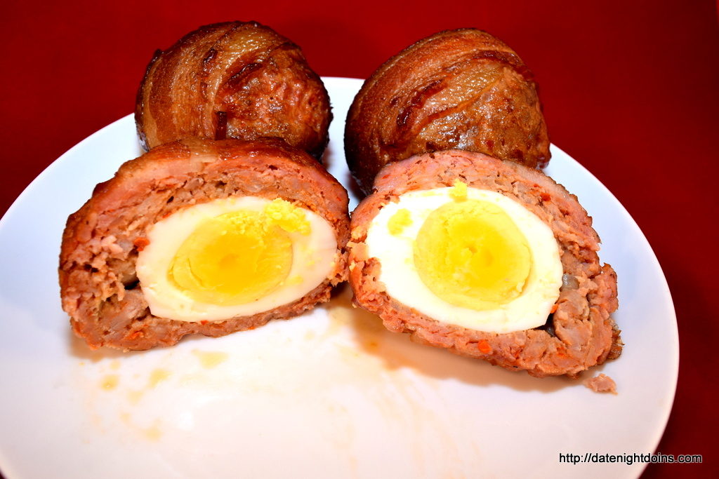 Scotch Eggs Go Tailgating, wood pellet, grill, BBQ, smoker, recipe