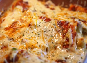 Read more about the article Guest Chef G’s WHITE CHICKEN ENCHILADAS