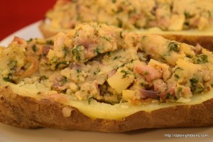 Read more about the article Spinach & Swiss Twice Baked Potato