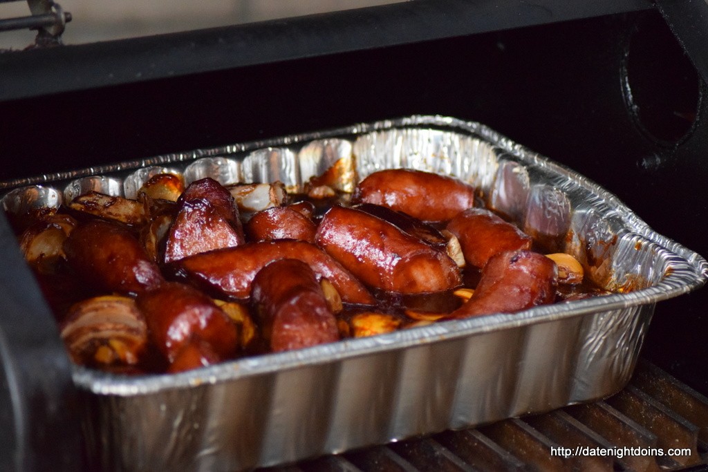 BBQ Kielbasa, wood pellet grill, BBQ, recipe, smoker