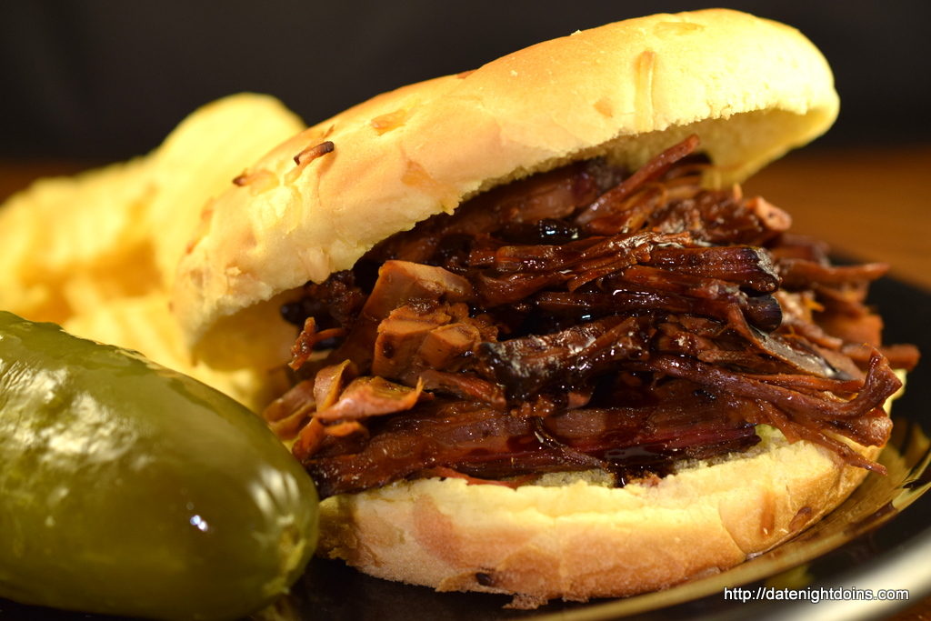 Texas Sliders, Honey Bourbon Brisket