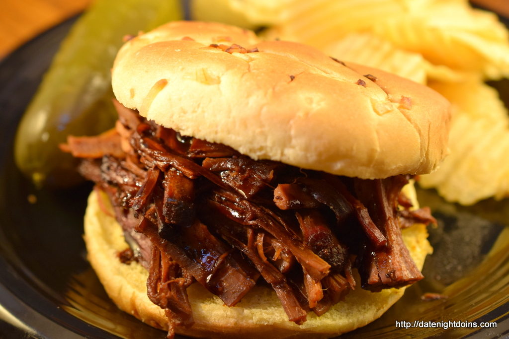 Texas Sliders, Honey Bourbon Brisket 