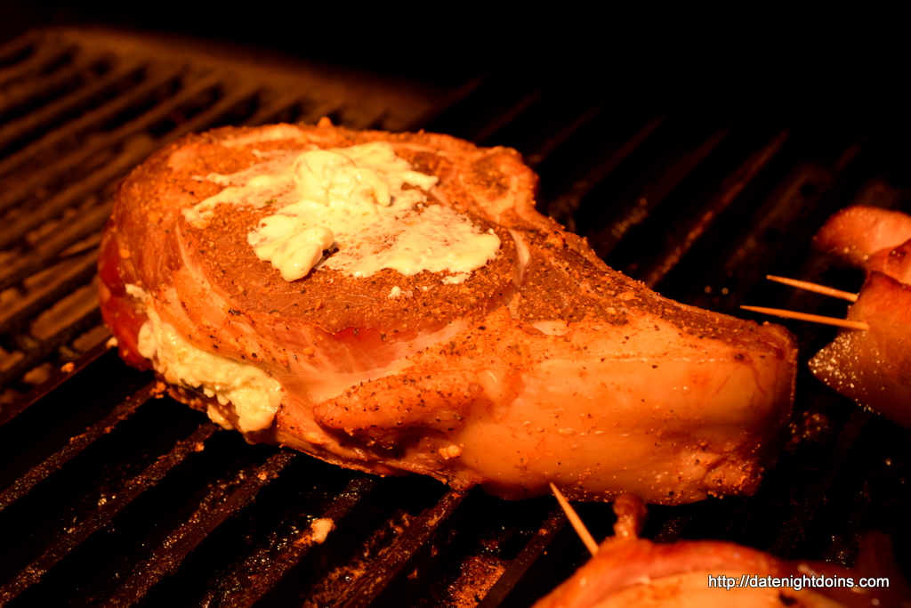 Gorgonzola Stuffed Rib Steaks, Reversed Seared, wood pellet, grill, BBQ, smoker, recipe
