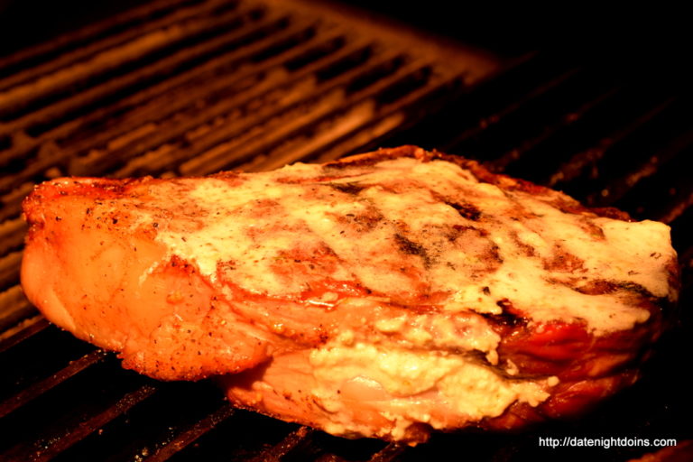 Gorgonzola Stuffed Rib Steaks Reversed Seared - Date Night Doins BBQ