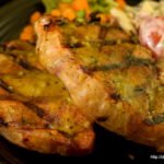 BBQ Pork Chops with South Carolina-Style Mustard Barbecue Sauce