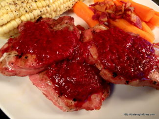 Read more about the article Pork Chops with Fresh Raspberry Sauce
