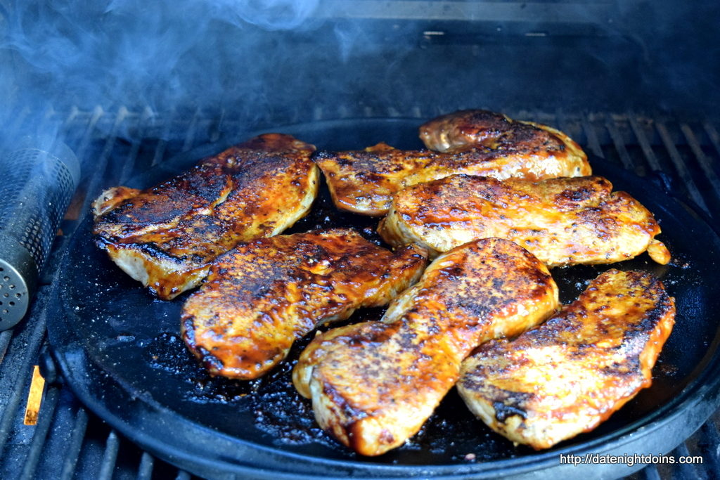 Bourbon Bacon, Pork Sirloin Chops