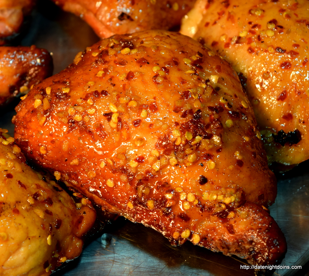 Garlic Honey Chicken Thighs, How to BBQ, Grill, Smoke, recipe, pellet smoking, Ken Patti BBQ