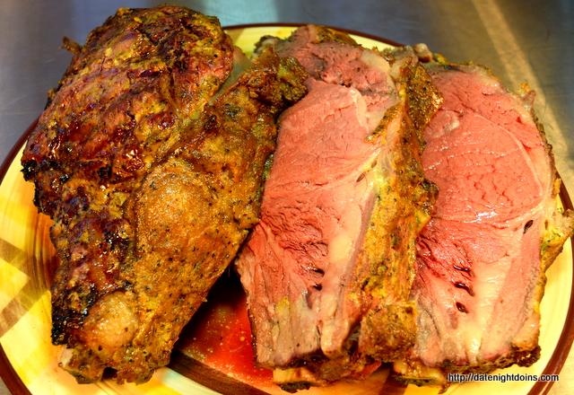 Horsey Mustard Rib Roast, sauce, pellet grill, smoker, BBQ, recipe, How to BBQ, Ken Patti BBQ, Date Night recipe, Sawtooth pellet grill