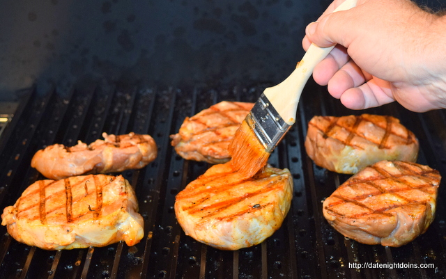 Strawberry Habanero Glazed Loin Chops