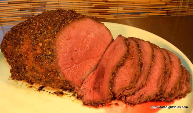 Pepper Crusted Sirloin Roast, Grill Grate, Maverick, How To BBQ, Ken Patti BBQ, Pellet Cooking, Bull Racks, Date Night Butt Rub, Date Night Recipe, Pellet Grill Recipe, BBQ recipe, smoker recipe, BBQ Grilling recipes, wood pellet grill, wood pellet grill recipe