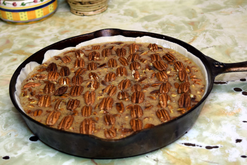 Skillet Pecan Pie - Southern Cast Iron