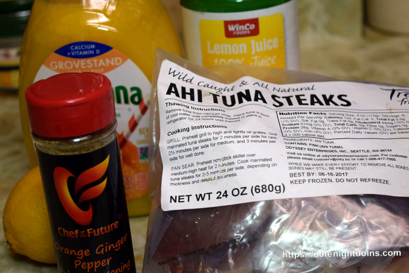Citrus Ahi Tuna Steaks, Smokin’ on Your Gasser