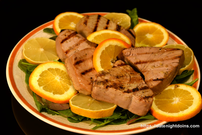 Citrus Ahi Tuna Steaks, Smokin’ on Your Gasser