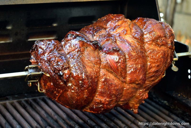 Perfect Sirloin Roast On The Rotisserie Date Night Doins BBQ For Two