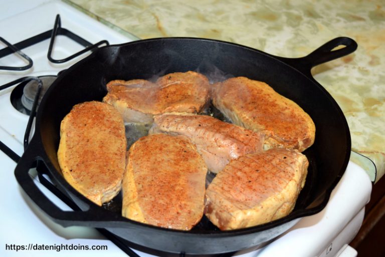 Smothered Smoked Pork Chops - Date Night Doins BBQ For Two