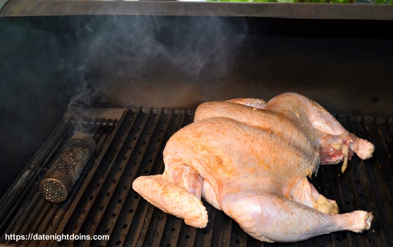 Simple Spatchcocked Smoked Turkey