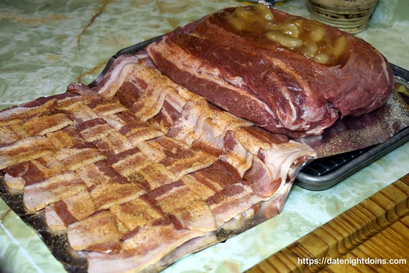 Bacon Wrapped Apple Pork Loin 8