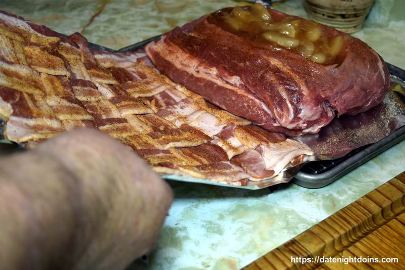 Bacon Wrapped Apple Pork Loin 9