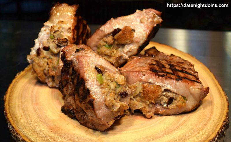 Cranberry Stuffed Pork Chops