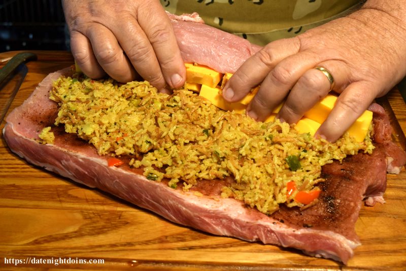 Cheesy Stuffed Pork Loin