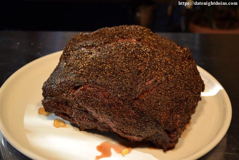 Pepper Crusted Rib Roast