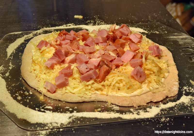 Smoked Swiss and Ham Pizza