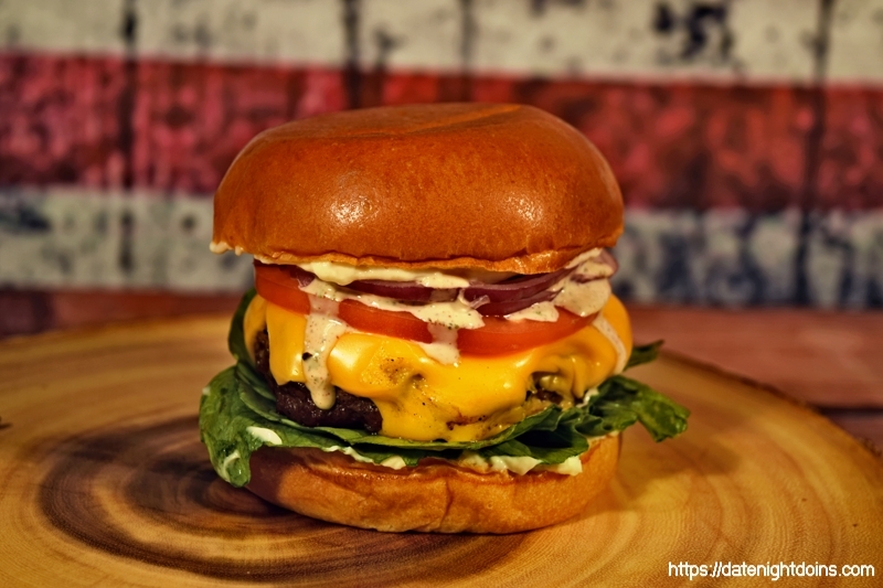 Red, White & Blue Burger