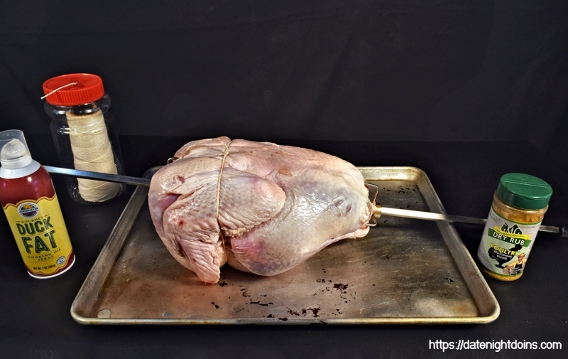 Simple Rotisserie Smoked Turkey