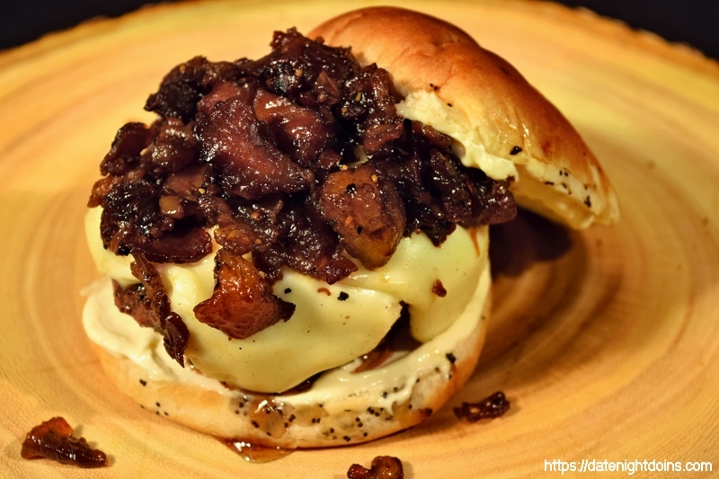 Uncle Bubba’s Brandy Bacon Burger